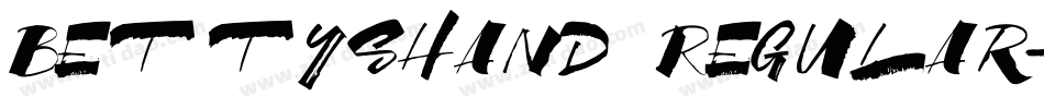 BettysHand Regular字体转换